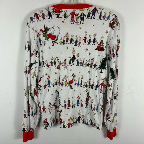 POTTERY BARN Adult Dr. Seuss's The Grinch Organic Cotton Pajama Top Small - Picture 4 of 10